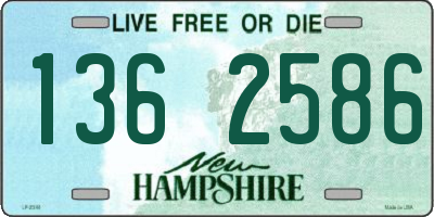NH license plate 1362586