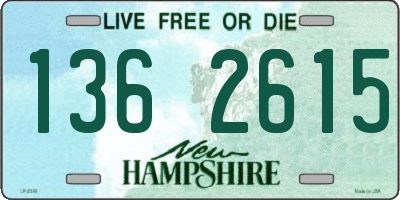 NH license plate 1362615