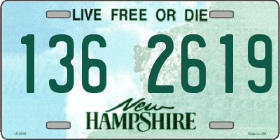 NH license plate 1362619