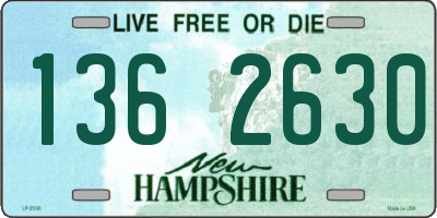 NH license plate 1362630