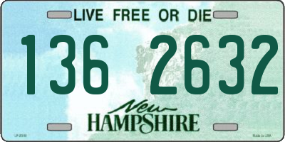 NH license plate 1362632