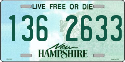 NH license plate 1362633