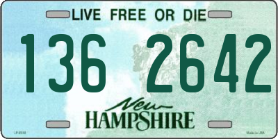 NH license plate 1362642