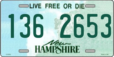 NH license plate 1362653