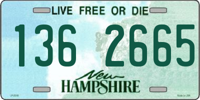 NH license plate 1362665