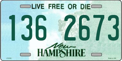 NH license plate 1362673