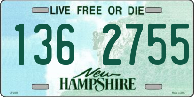 NH license plate 1362755