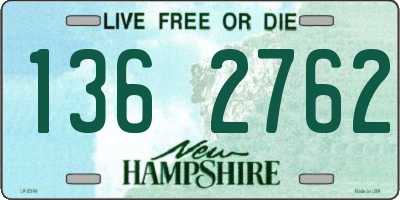 NH license plate 1362762