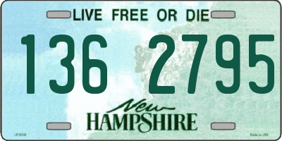 NH license plate 1362795