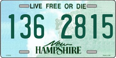NH license plate 1362815
