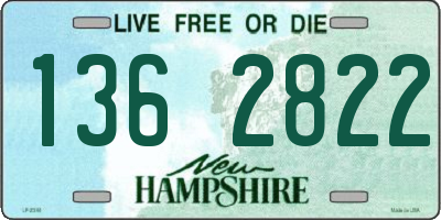 NH license plate 1362822