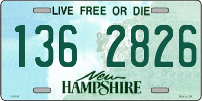 NH license plate 1362826