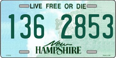 NH license plate 1362853