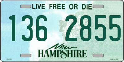 NH license plate 1362855