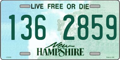 NH license plate 1362859
