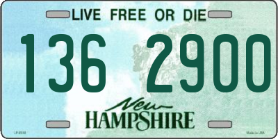 NH license plate 1362900