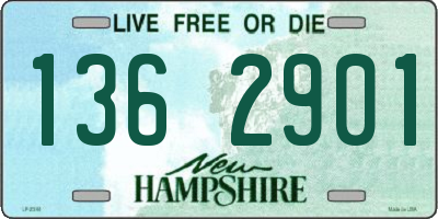 NH license plate 1362901