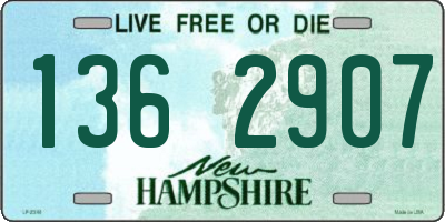 NH license plate 1362907