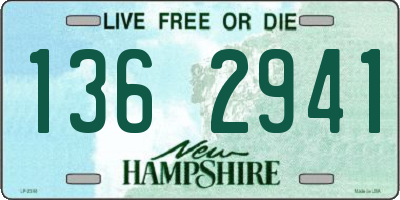 NH license plate 1362941