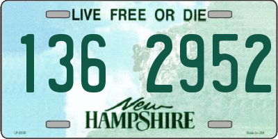 NH license plate 1362952