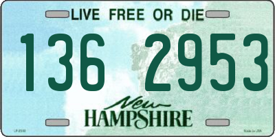 NH license plate 1362953