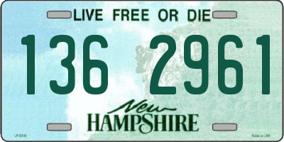 NH license plate 1362961
