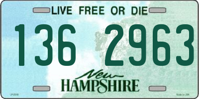 NH license plate 1362963