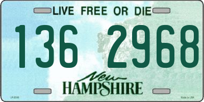 NH license plate 1362968