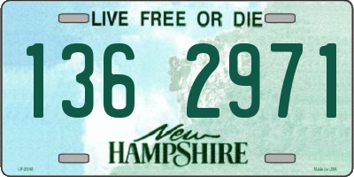 NH license plate 1362971