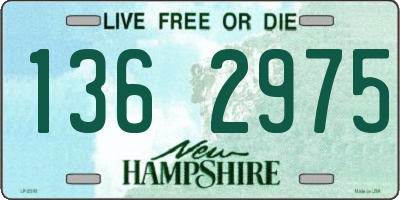 NH license plate 1362975