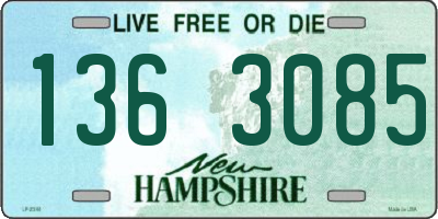 NH license plate 1363085
