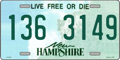 NH license plate 1363149