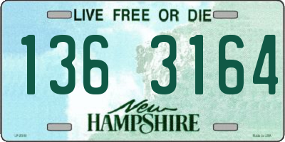NH license plate 1363164