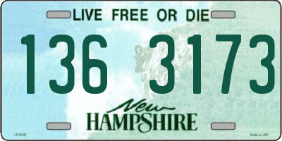NH license plate 1363173