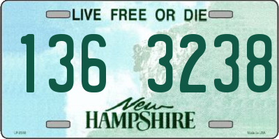 NH license plate 1363238