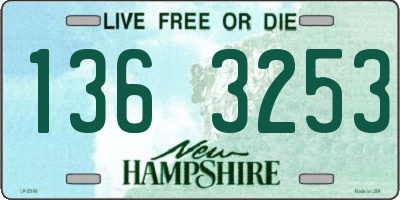 NH license plate 1363253