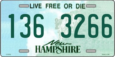 NH license plate 1363266