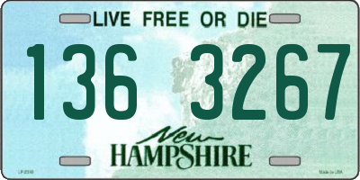 NH license plate 1363267