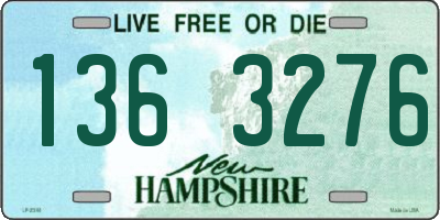 NH license plate 1363276