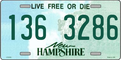 NH license plate 1363286
