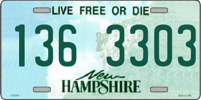 NH license plate 1363303