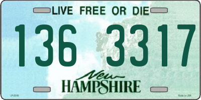 NH license plate 1363317