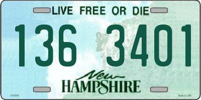 NH license plate 1363401