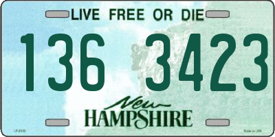 NH license plate 1363423