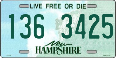 NH license plate 1363425