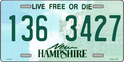 NH license plate 1363427