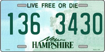 NH license plate 1363430