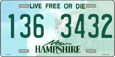 NH license plate 1363432