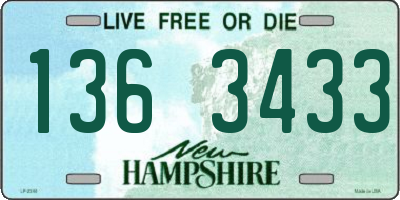 NH license plate 1363433