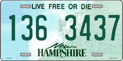NH license plate 1363437
